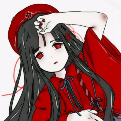30张可爱红色系动漫女生头像 适配QQ使用的女头合集