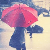 女生失恋淋雨头像 23张伤感氛围感头像合集