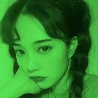整张都是绿色的女生高清头像 19张个性款