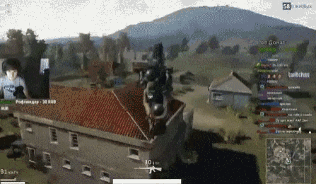 吃鸡玩家的神操作，看起来像在拍好莱坞大片