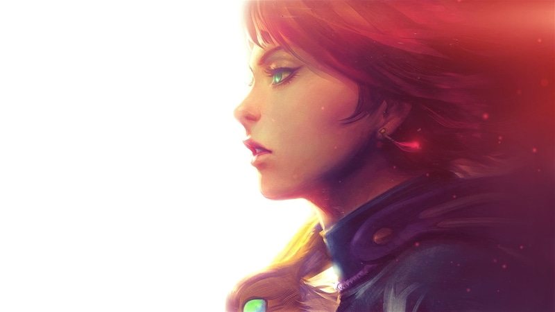 风之谷的娜乌西卡 纯白背景高清壁纸