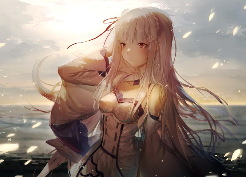 Re:从零开始的异世界生活 银发紫眸少女壁纸分享