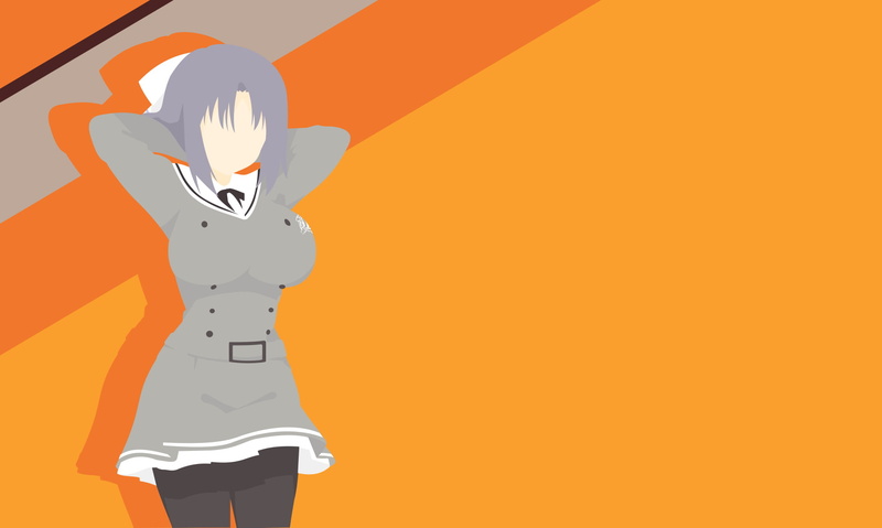 极简风闪乱神乐动漫壁纸来了