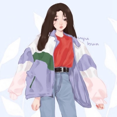9张简约漫画女生头像 高清手绘款适合当微信头像