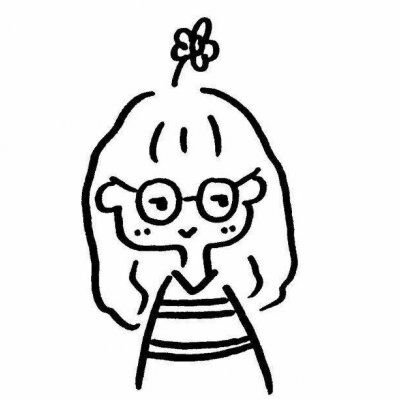 20张高清可爱小女孩简笔画头像合集