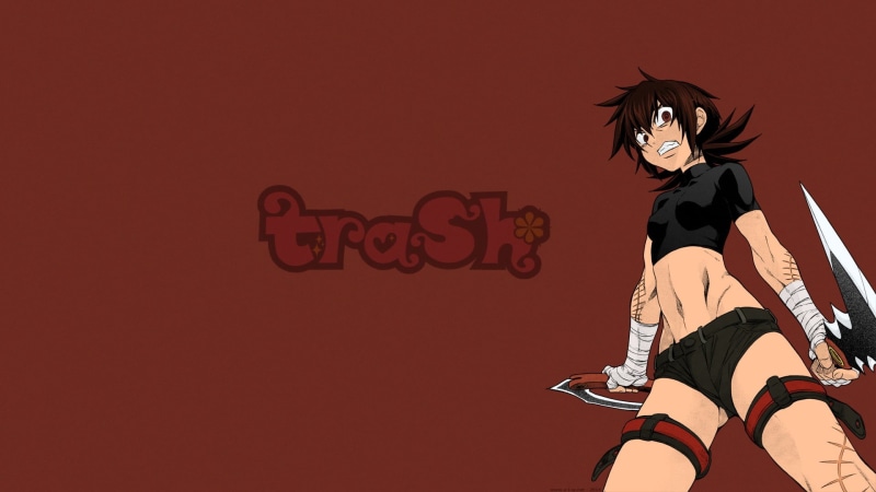 这张壁纸的主角居然是拿战斧的辣妹？