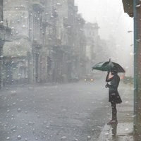 女生失恋淋雨头像 23张伤感氛围感头像合集