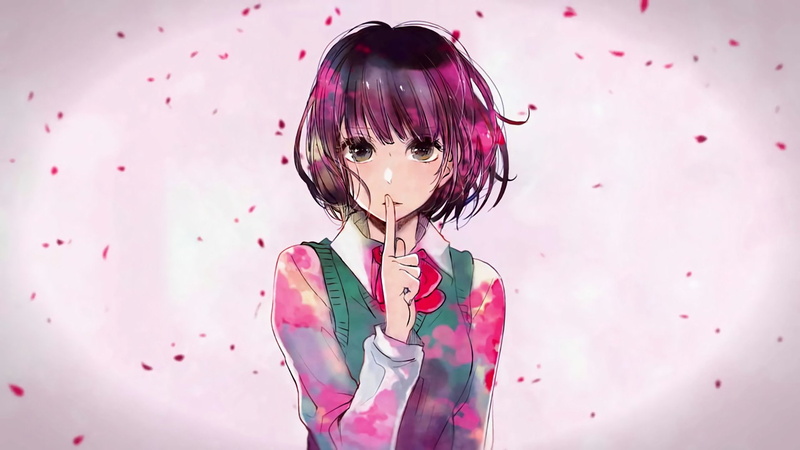 《人渣的本愿》女主安乐冈花火 粉发红唇1080P壁纸合集