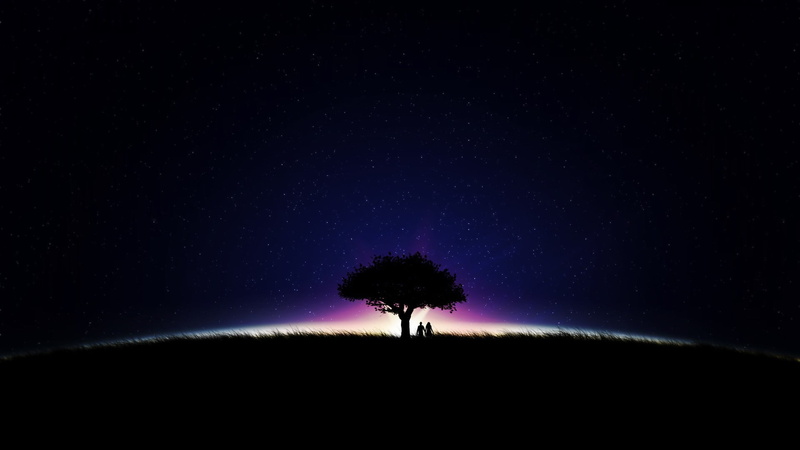 绝美动漫风夜空壁纸 把银河搬进了深夜