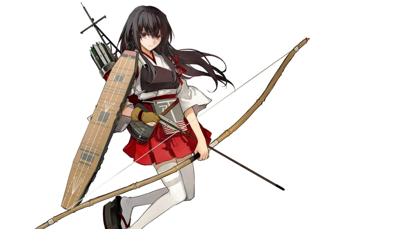 舰队收藏主题壁纸 少女持弓氛围感拉满