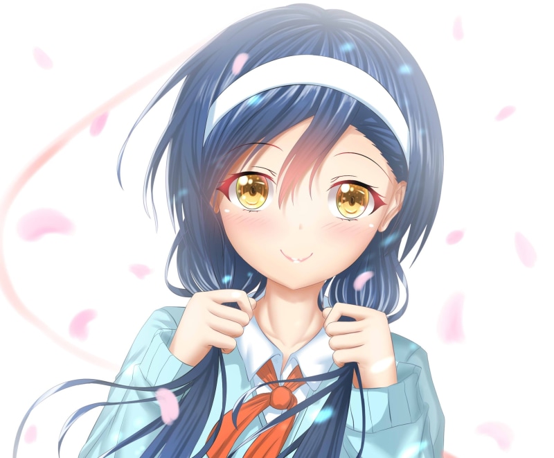 这款动漫壁纸超绝！桐生真冬竖屏高清手机壁纸