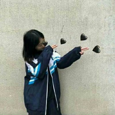 超甜！biu发射爱心的闺蜜头像合集 20张高清无水印