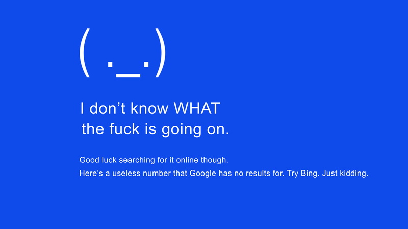 Windows蓝屏动画壁纸