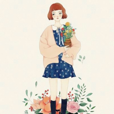 24张高清卡通动漫女生闺蜜头像 双人款太好看了