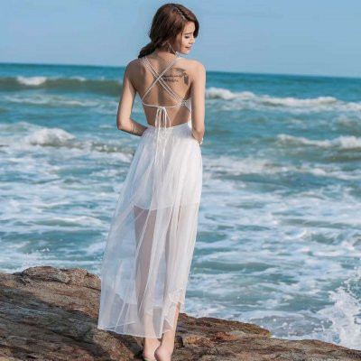 20张高清海边女生背影头像 适合当微信头像的氛围感美图