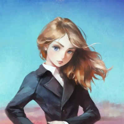 16张高清酷飒女生动漫头像 适合当QQ头像的清冷帅感图