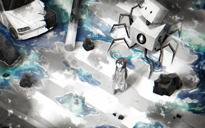 深夜赛博少女壁纸合集 一键下载4K高清图