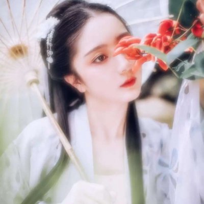 20张高清好看的古风真人女头 唯美氛围感拉满