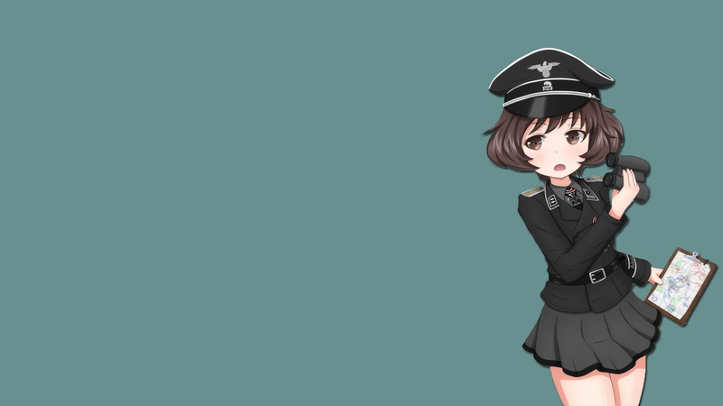 复古风动漫少女壁纸合集 少女与战车主题