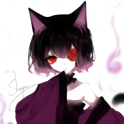 12张暗黑风妖系动漫猫女头像 高清猫系女生头像合集