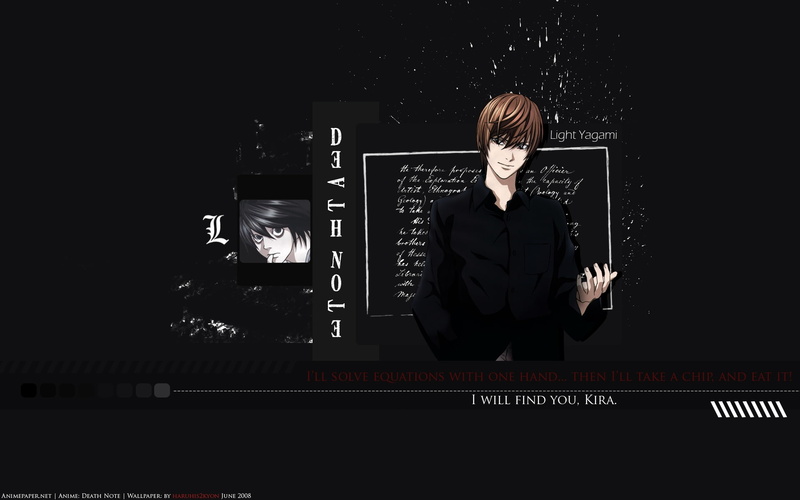 夜神月高清壁纸 死亡笔记同人创作