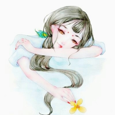 17张高清好看的女生古风动漫手绘头像