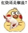 超火小黄鸡抱猪猪表情包合集
