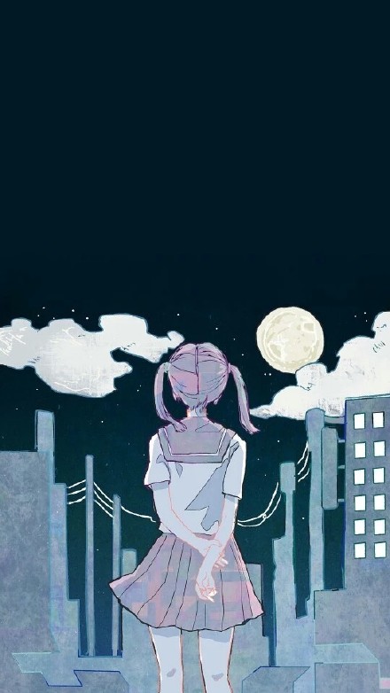 分享一组治愈感拉满的唯美插画壁纸