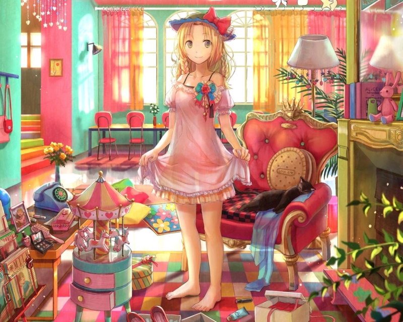 720P高清壁纸分享 软乎乎画风少女藤choko主题