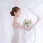 18张高清唯美白色婚纱女生微信头像合集