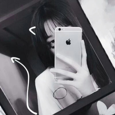 12张高清超酷黑白女生头像 直接存就能用