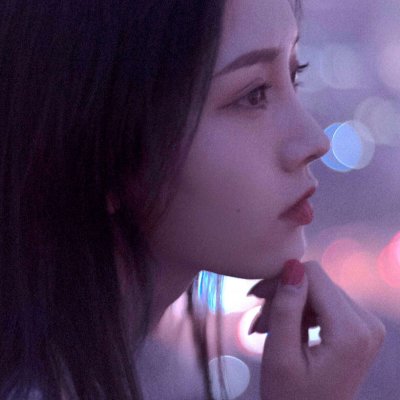 14张高清清新款！微信美女侧脸头像合集