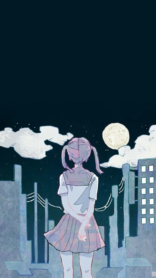 分享一组治愈感拉满的唯美插画壁纸