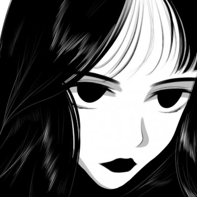 黑白氛围感拉满！18张高清动漫丧气女生头像合集