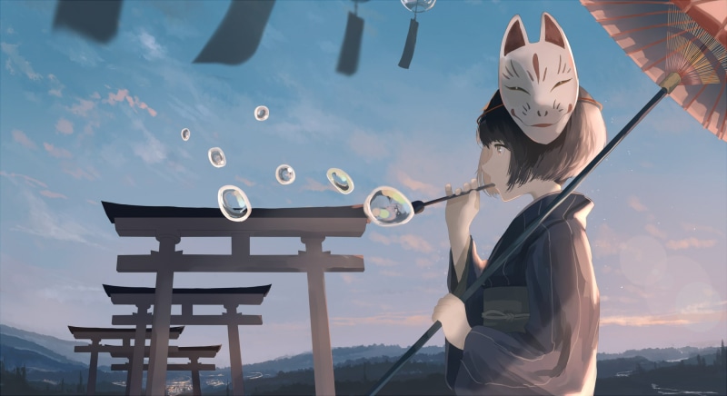 动漫少女高清手机壁纸