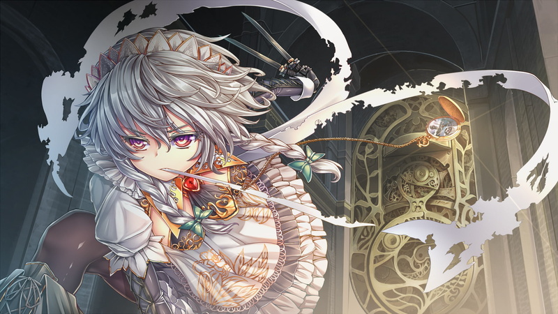 十六夜咲夜高清壁纸 东方project动漫少女1080P