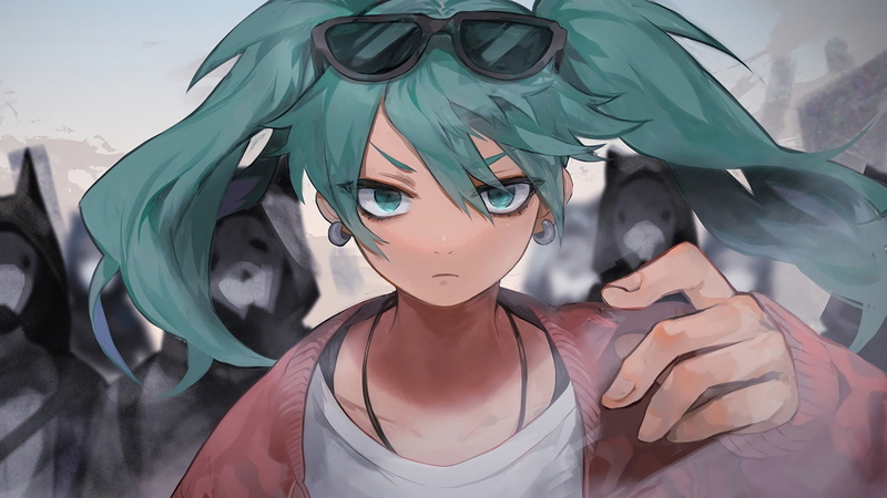 初音未来壁纸合集 漫画风1080P高清壁纸