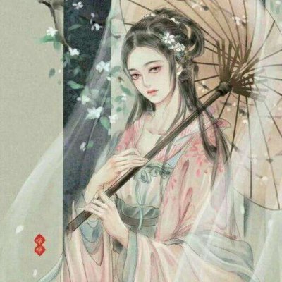 19张高清古风水墨女生QQ头像 氛围感拉满