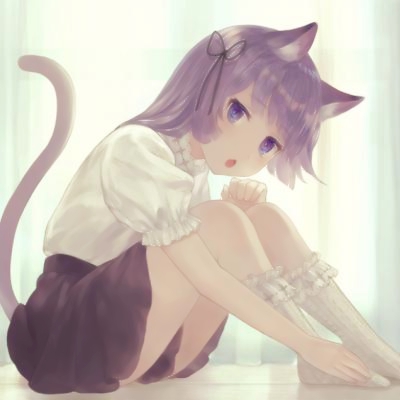 24张超可爱猫耳女生卡通头像 高清动漫款直接存