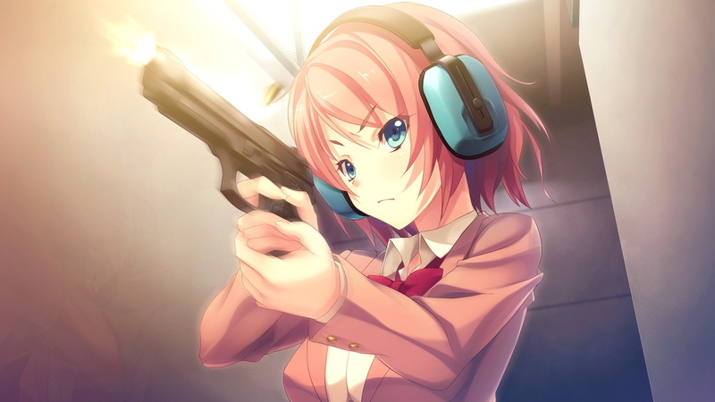 神崎纱夏持枪壁纸合集！《黑色子弹》少女贝雷塔M9高清图