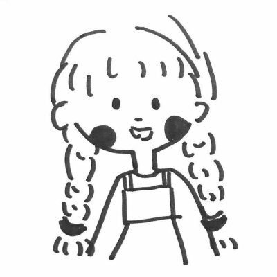 20张高清可爱小女孩简笔画头像合集