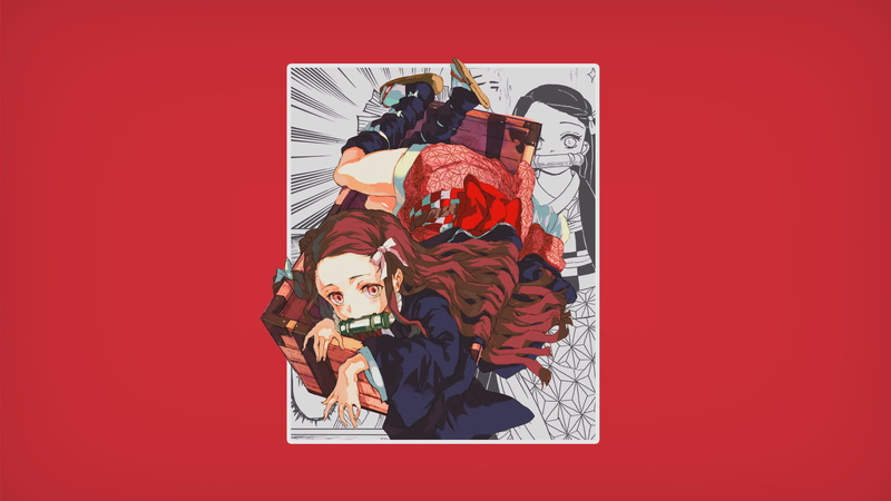 鬼灭之刃绝美壁纸合集 长发少女温柔对视