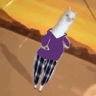 这套羊驼穿搭表情包太会整活了