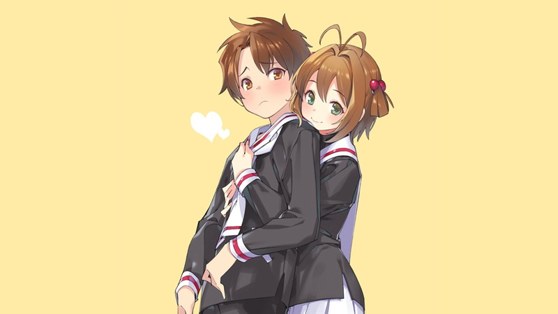 百变小樱魔术卡壁纸来啦！木之本樱和李小狼的高清美图