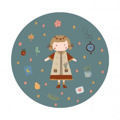 9张可爱小清新女生卡通头像 高清好看直接存