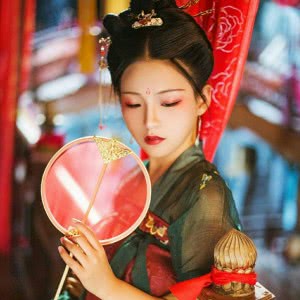 单张浓妆高冷古风女生头像分享