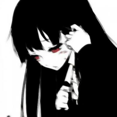 15张黑白动漫女生头像 高冷霸气又带丧感