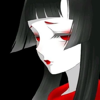 黑白风丧系动漫女生头像合集，11张高清质感图