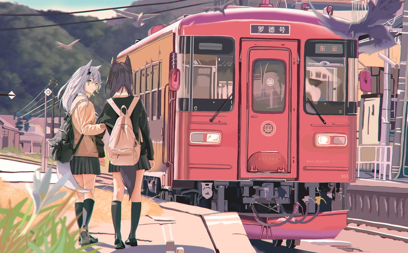 明日方舟双狼组绝美壁纸！拉普兰德和德克萨斯太飒了