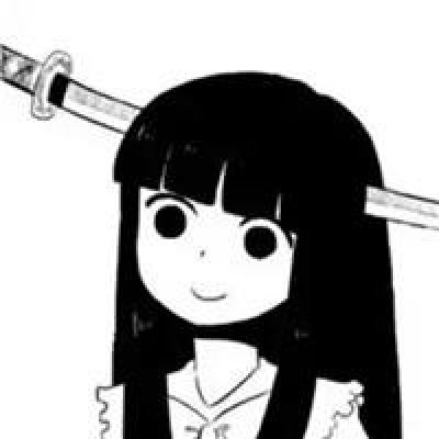 11张高清二次元黑白女生动漫头像 氛围感拉满